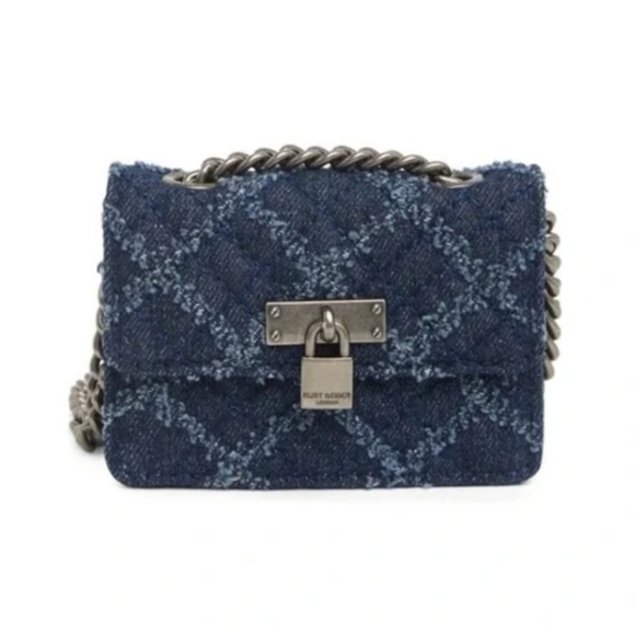 NEW Kurt Geiger Denim Micro size Crossbody Adjustable Chain Bag - Picture 5 of 8